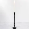 Kirkland's Home Cast Iron Notched Taper Candlestick, 15 In.- Candle Holders