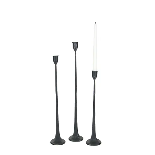 Kirkland's Home Cast Iron Taper Candle Holders, Set Of 3- Candle Holders