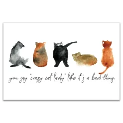 Kirkland's Home Cat Lady Canvas Art Print, 18X12 In.- Wall Quotes & Signs