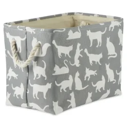 Kirkland's Home Cats Meow Rectangular Storage Bin, 14 In.- Baskets & Boxes