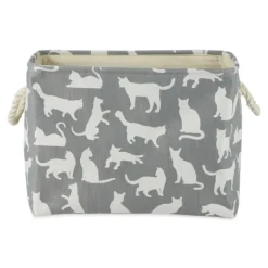 Kirkland's Home Cats Meow Rectangular Storage Bin, 14 In.- Baskets & Boxes