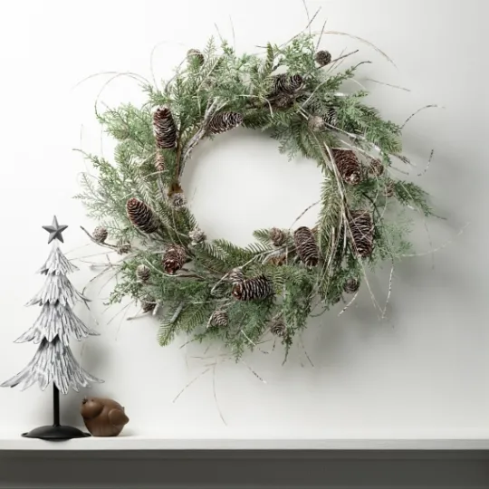 Kirkland's Home Cedar And Pinecone Branches Winter Wreath- Wreaths