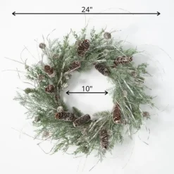 Kirkland's Home Cedar And Pinecone Branches Winter Wreath- Wreaths