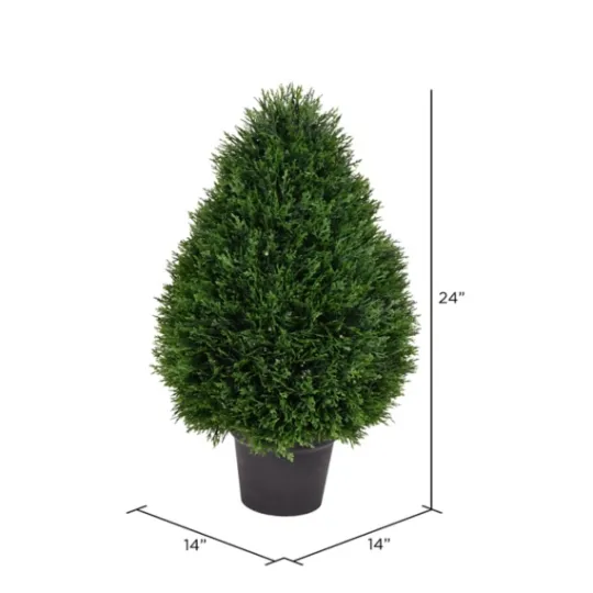 Kirkland's Home Cedar Cone Potted Topiary, 24 In.- Trees & Topiaries