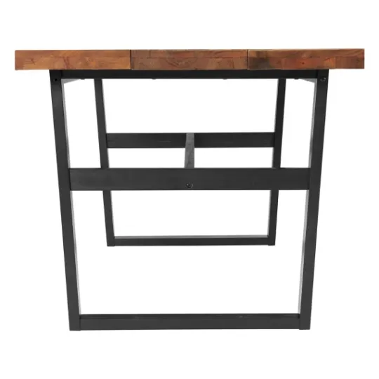 Kirkland's Home Cedar Wood And Metal Industrial 5-Pc. Dining Set- Dining Tables
