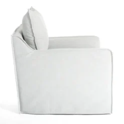 Kirkland's Home Celine Sky Swivel Down Armchair- Accent Chairs