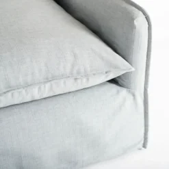 Kirkland's Home Celine Sky Swivel Down Armchair- Accent Chairs