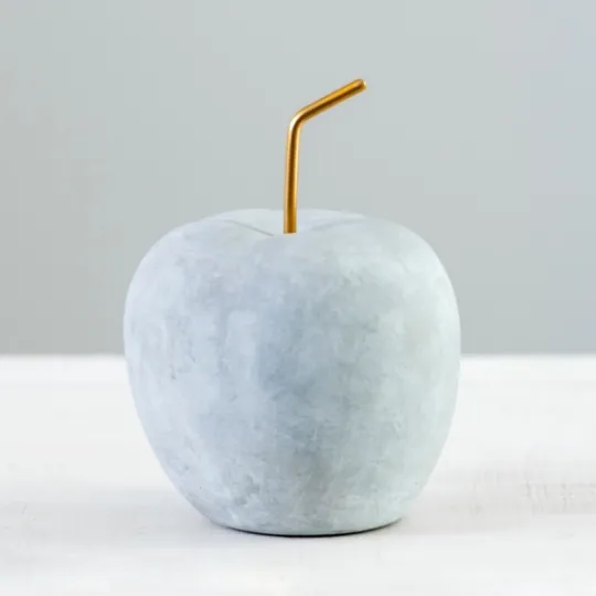 Kirkland's Home Cement Apple Figurine- Statues & Figurines
