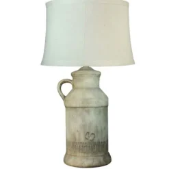 Kirkland's Home Ceramic Milk Jug Table Lamp- Table Lamps