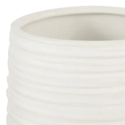 Kirkland's Home Ceramic Ribbed Vase, 7 In.- Vases