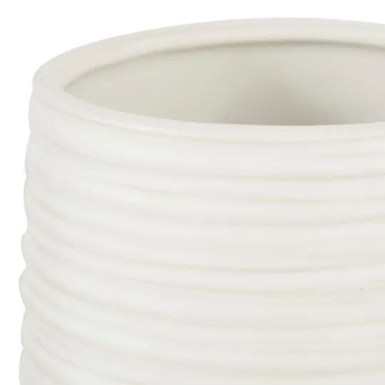 Kirkland's Home Ceramic Ribbed Vase, 7 In.- Vases