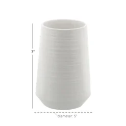 Kirkland's Home Ceramic Ribbed Vase, 7 In.- Vases