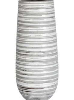 Kirkland's Home Ceramic Striped Vase- Vases