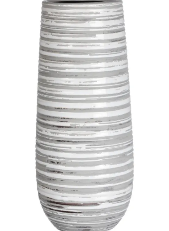 Kirkland's Home Ceramic Striped Vase- Vases