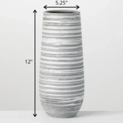 Kirkland's Home Ceramic Striped Vase- Vases