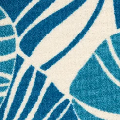 Kirkland's Home Cerulean Botanical Shells Outdoor Area Rug, 5X7- Outdoor Rugs