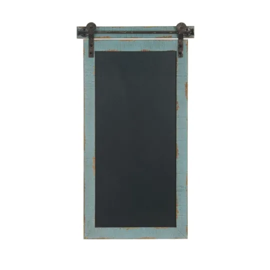 Kirkland's Home Cerulean Distressed Blackboard Wall Plaque- Memo & Chalkboards