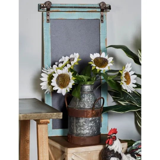 Kirkland's Home Cerulean Distressed Blackboard Wall Plaque- Memo & Chalkboards