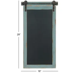Kirkland's Home Cerulean Distressed Blackboard Wall Plaque- Memo & Chalkboards