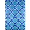 Kirkland's Home Cerulean Quatrefoil Outdoor Area Rug, 4X6- Outdoor Rugs