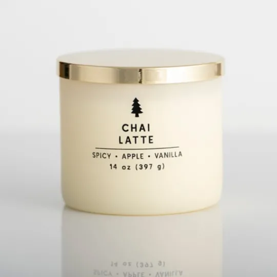 Kirkland's Home Chai Latte Triple Wick Jar Candle- Candles