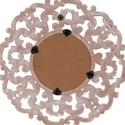Kirkland's Home Champagne Abstract Wood Mirror- Decorative Mirrors