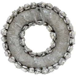 Kirkland's Home Champagne Dried Coco Flower Wreath, 20 In.- Wreaths