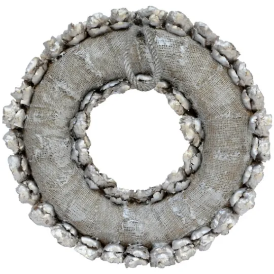 Kirkland's Home Champagne Dried Coco Flower Wreath, 20 In.- Wreaths
