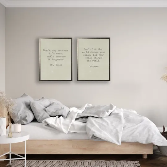 Kirkland's Home Change The World Dr. Seuss Quote Framed Art Print- Wall Quotes & Signs