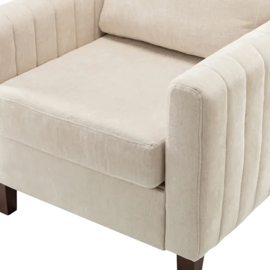 Kirkland's Home Channel Tufted Velvet Club Accent Chair- Accent Chairs
