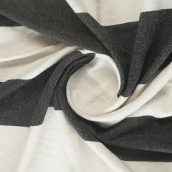 Kirkland's Home Charcoal And White Striped Cotton Throw- Blankets & Throws