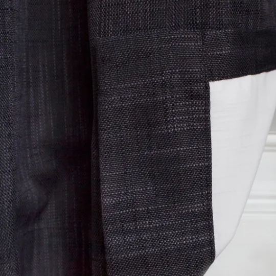 Kirkland's Home Charcoal Box Pleated Single Curtain Panel, 84 In.- Curtains & Drapes