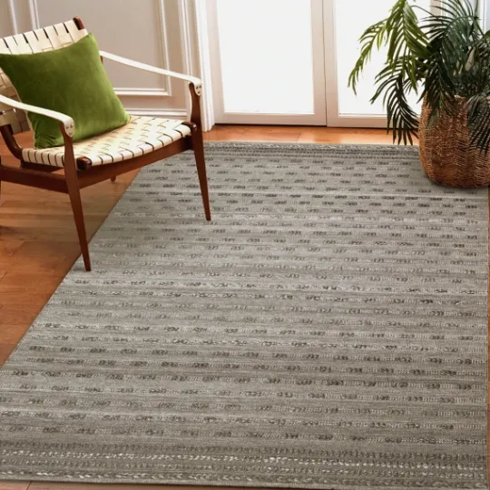 Kirkland's Home Charcoal Embellished Outdoor Area Rug, 8X10- Outdoor Rugs
