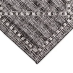Kirkland's Home Charcoal Geo Lattice Outdoor Area Rug, 7X9- Outdoor Rugs