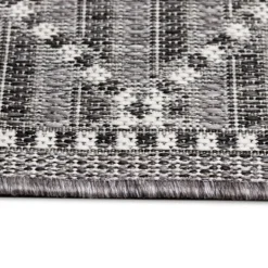Kirkland's Home Charcoal Geo Lattice Outdoor Area Rug, 4X7- Outdoor Rugs