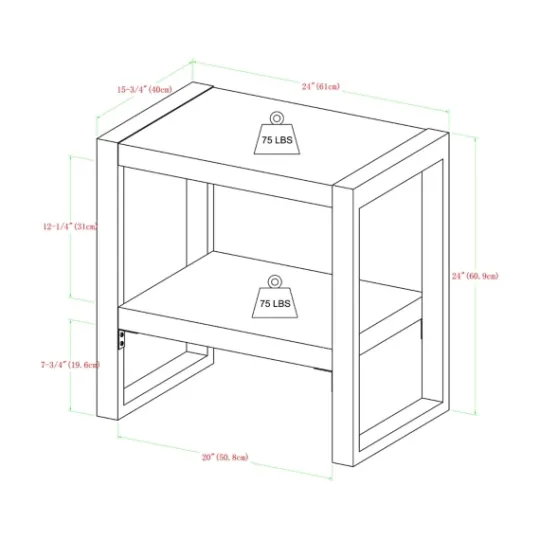 Kirkland's Home Charcoal Industrial Metal And Wood Accent Table- Accent & End Tables