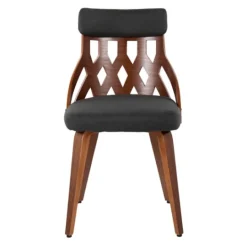 Kirkland's Home Charcoal Lattice Back 2-Pc. Dining Chair Set- Dining Chairs