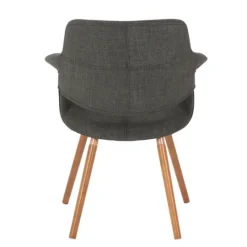 Kirkland's Home Charcoal Open Back Midcentury Accent Chair- Accent Chairs