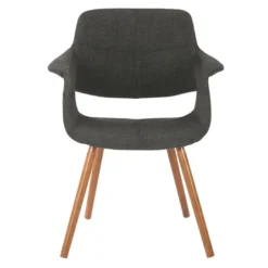 Kirkland's Home Charcoal Open Back Midcentury Accent Chair- Accent Chairs