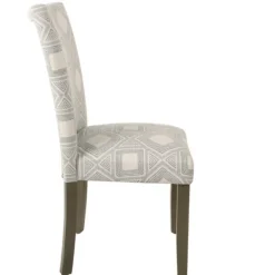 Kirkland's Home Charcoal Square Highback Dining Chairs, Set Of 2- Dining Chairs