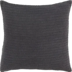 Kirkland's Home Charcoal Subtle Striped Oversized Pillow- Pillows