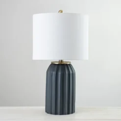 Kirkland's Home Charcoal Sullivan Table Lamp- Table Lamps
