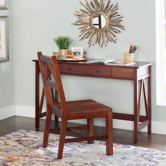 Kirkland's Home Charleston Antique Tobacco Desk- Office Furniture