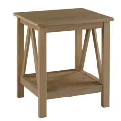Kirkland's Home Charleston Rustic Gray Accent Table- Accent & End Tables