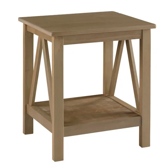 Kirkland's Home Charleston Rustic Gray Accent Table- Accent & End Tables