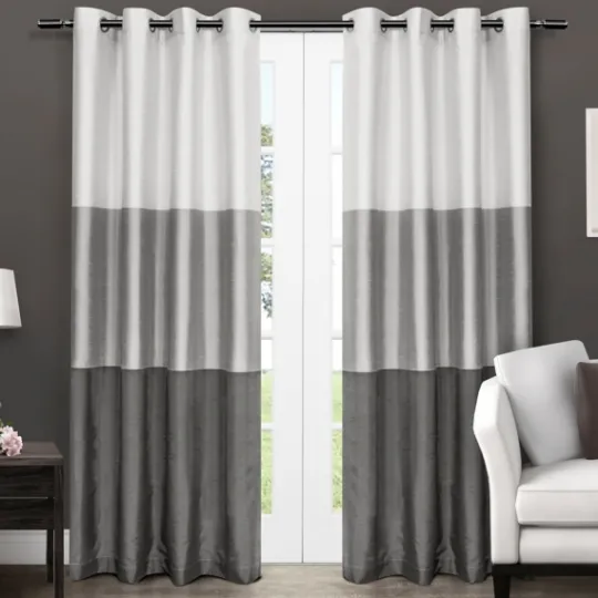 Kirkland's Home Chateau Stripe Curtain Panel Set, 96 In.- Curtains & Drapes