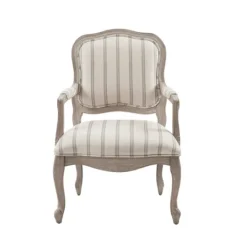 Kirkland's Home Chaucer Stripe Accent Chair- Accent Chairs