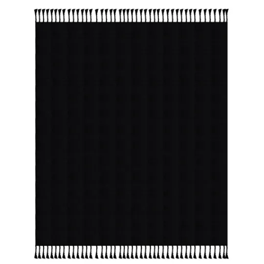 Kirkland's Home Checkered Weave Fringe Throw- Blankets & Throws