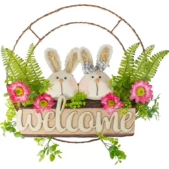 Kirkland's Home Cheerful Bunny Welcome Easter Wreath- Wreaths