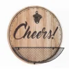Kirkland's Home Cheers Bottle Opener Cap Catcher Wall Decoration- Wall Quotes & Signs